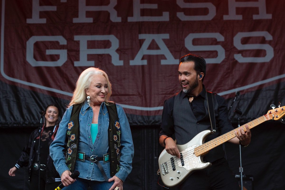 Tanya Tucker and band onstage at FreshGrass