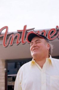 Clifford Antone in front of Antone's in Austin, Texas
