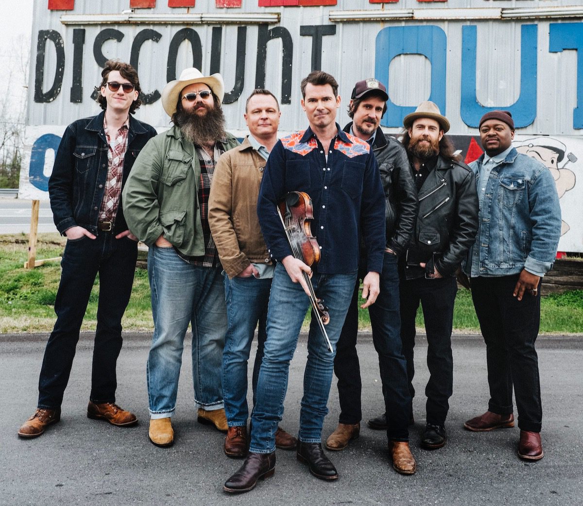 The seven current members of Old Crow Medicine Show